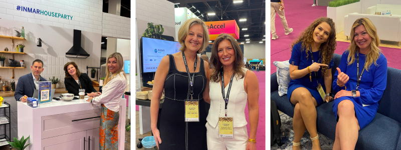 Inmar team connecting with partners and attendees at Shoptalk 2025 during InmarHouseParty booth experience