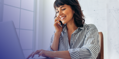 woman on phone