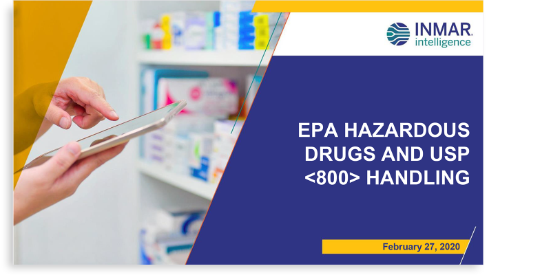 2020 EPA Hazardous Drugs and USP 800 Handling Webinar