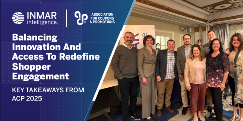 Group of Inmar Intelligence and Association for Coupons & Promotions leaders at ACP 2025 conference, discussing innovation, shopper engagement, and digital coupon legislation.