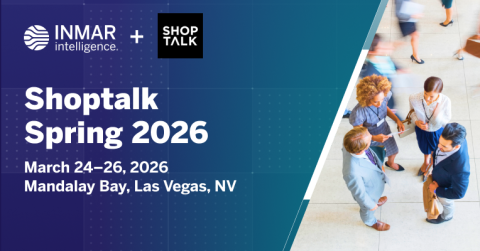 Inmar Intelligence and Shoptalk Spring 2026 event banner featuring event details—March 24–26, 2026 at Mandalay Bay, Las Vegas—with professionals networking.