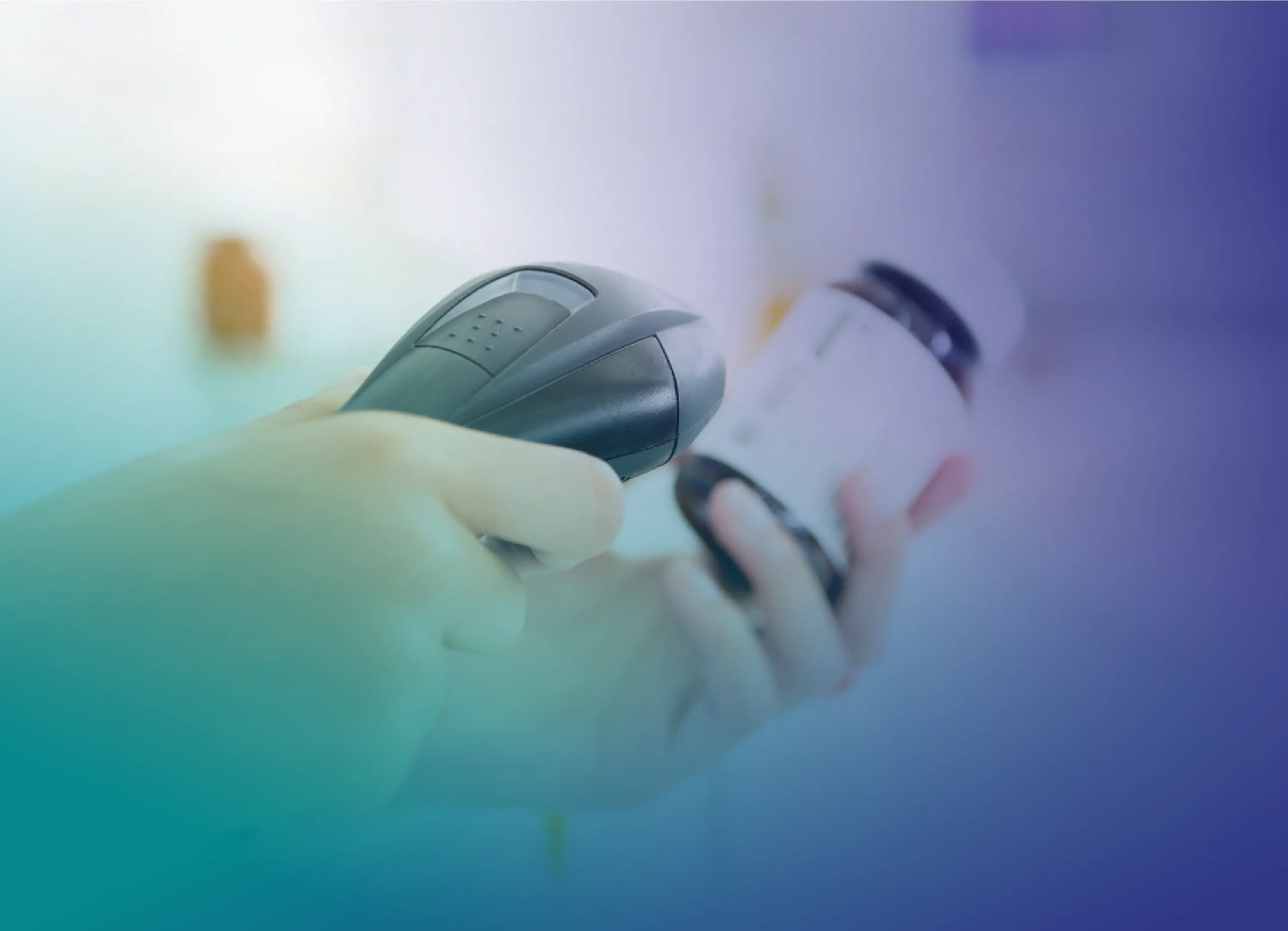 scanning the product