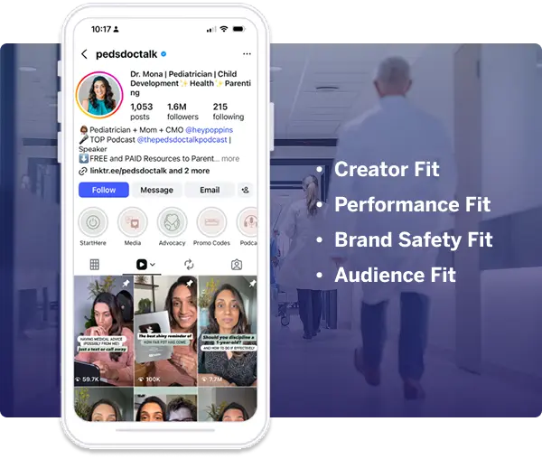 looking at options on a mobile app