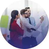 meeting at the whiteboard