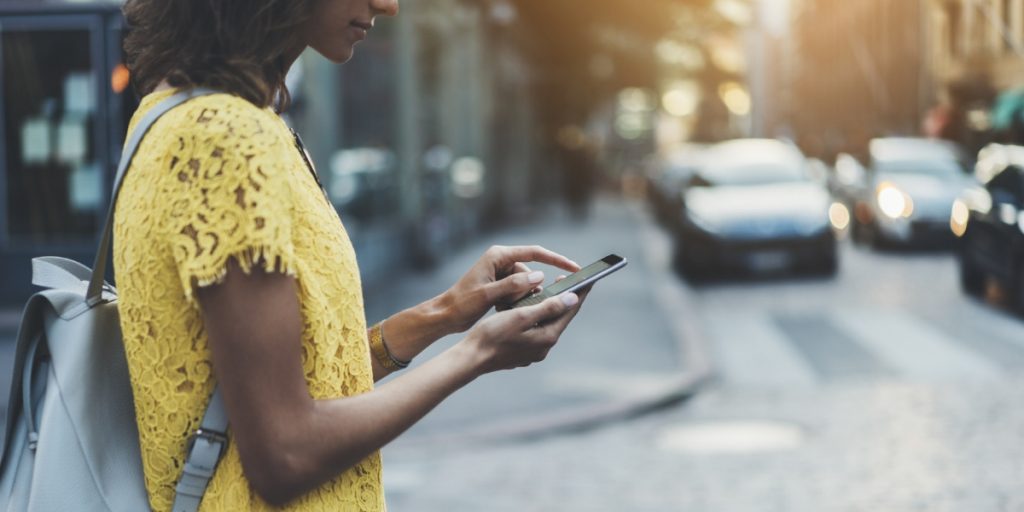 Woman on Cell Phone Do-It-Yourself Healthcare